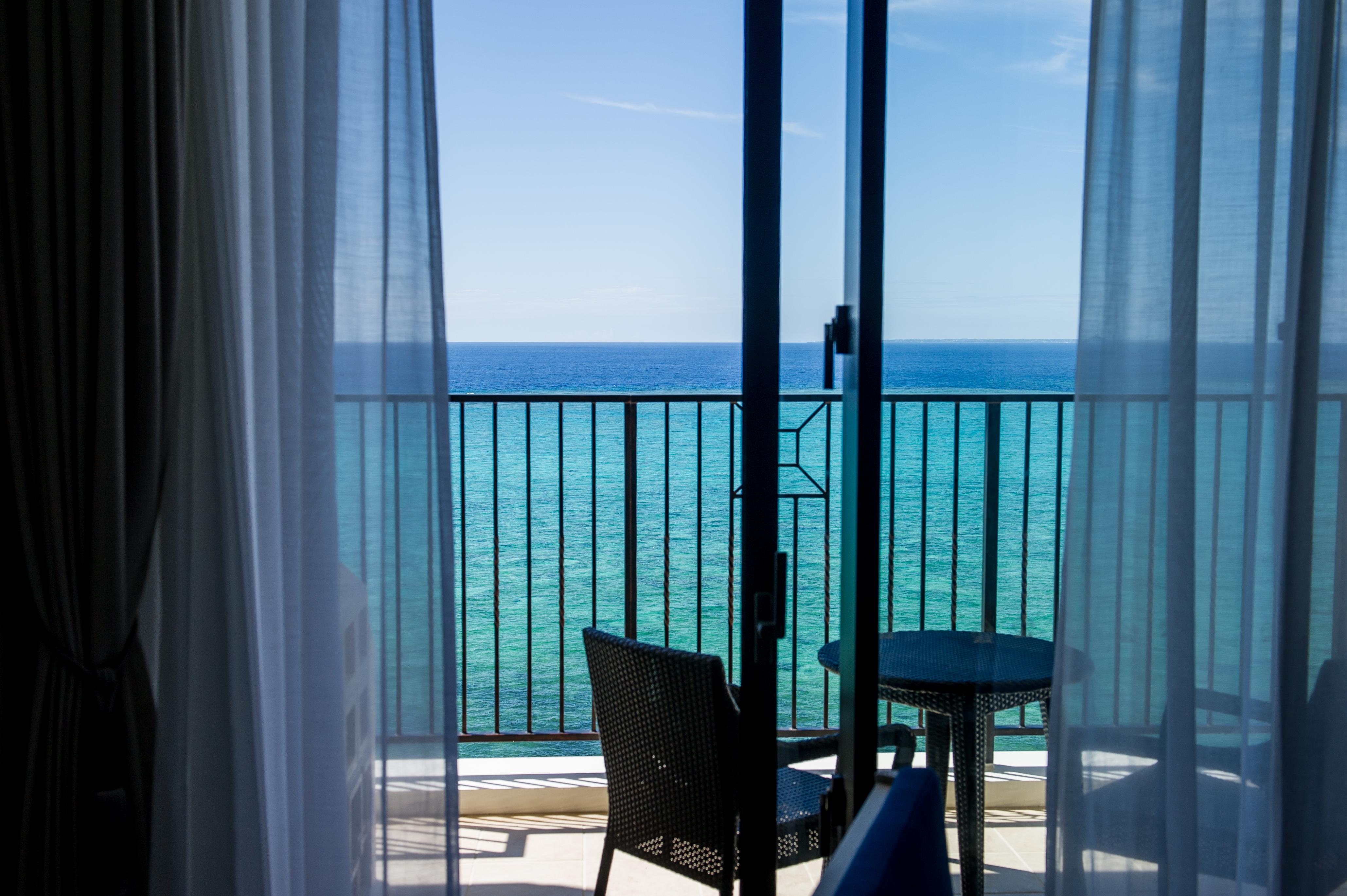 Hotel Monterey Okinawa Spa & Resort Onna Exterior photo View from a room at the Hilton